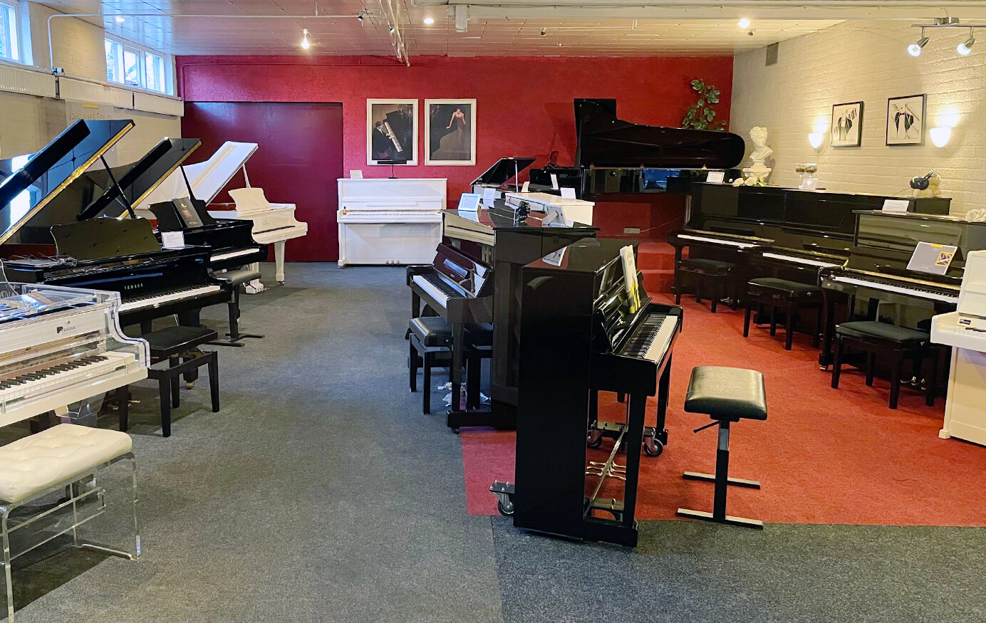 Een piano of vleugel kopen Piano’s en vleugel in de showroom van Pianova
